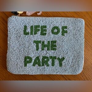 Kate Spade x Target Beaded Green & Blue Clutch - Life of the Party